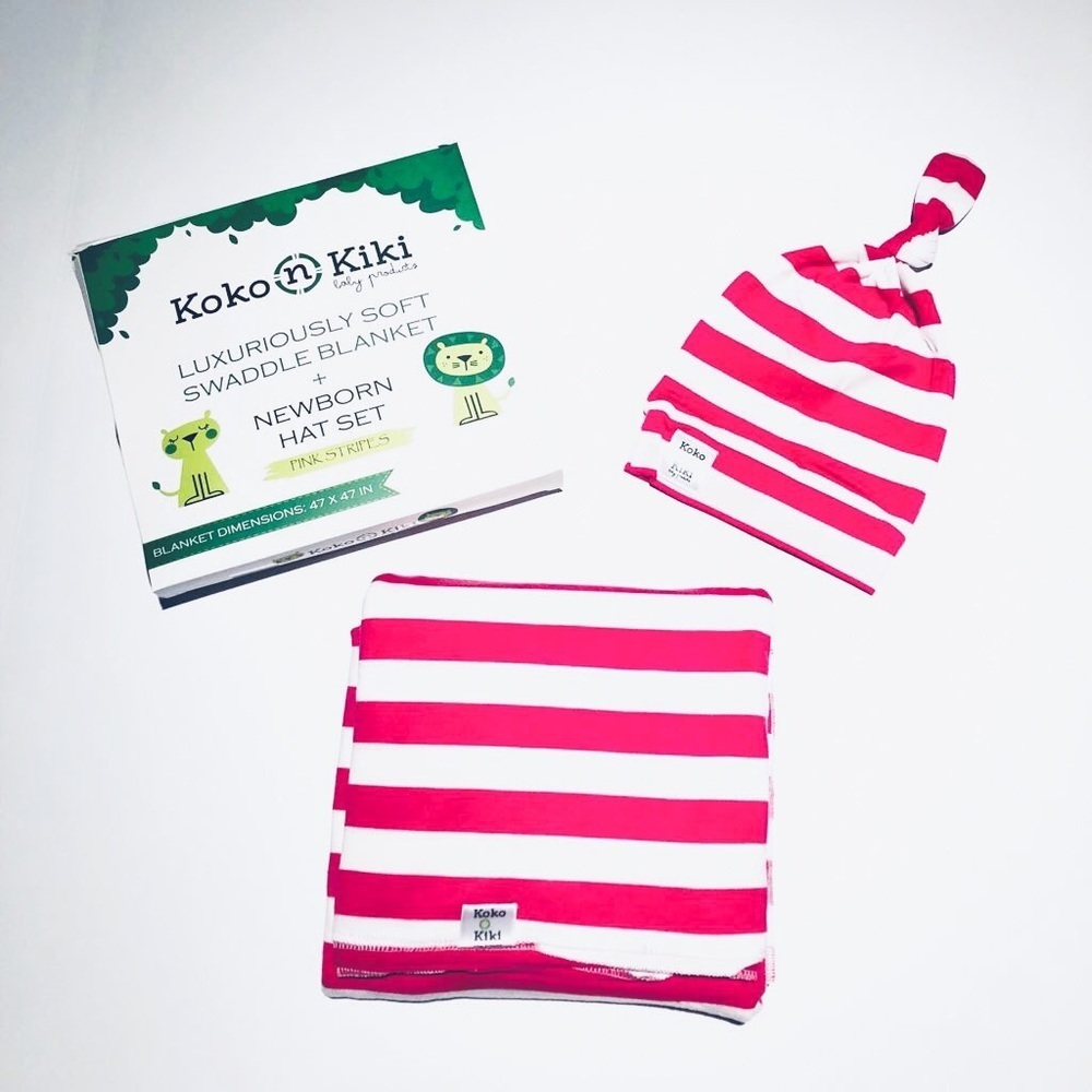 🐣 Super Soft Swaddle Blanket + Newborn Hat Set 🐣